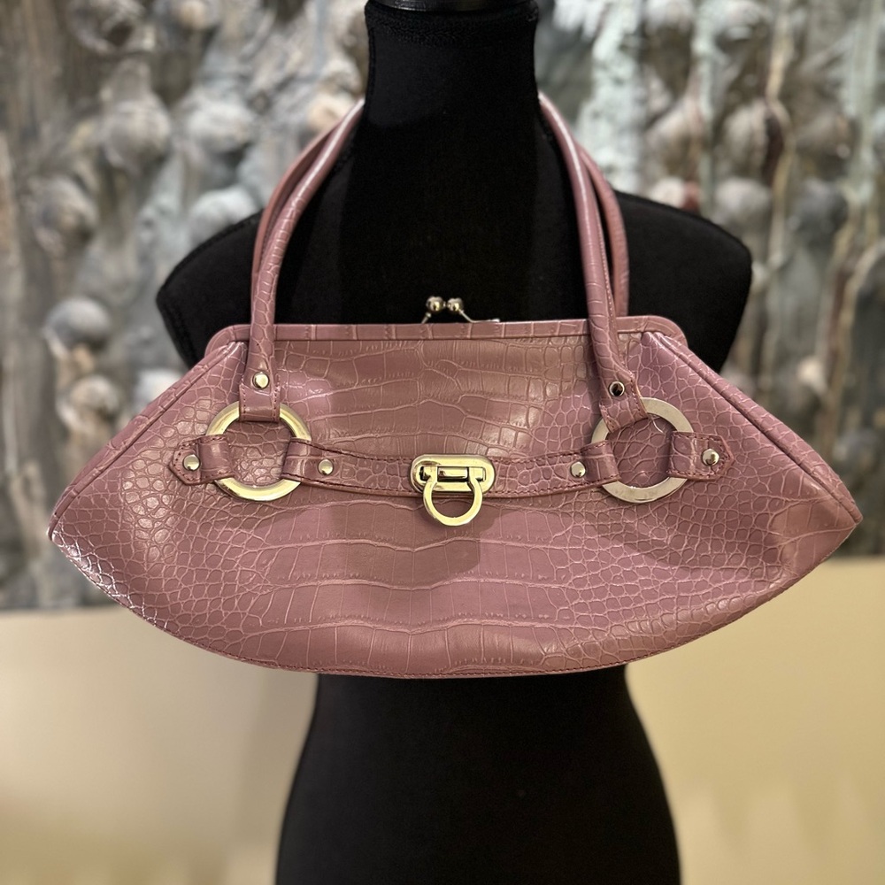 π₯*Add On Only*
Lavender Pinkish Y2K Handbag Very Clean Snakeskin Vinyl - Picture 1 of 8